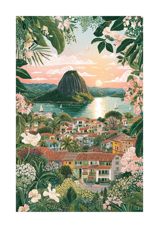 Guatapé Colombia Poster - El Peñol Wall Art