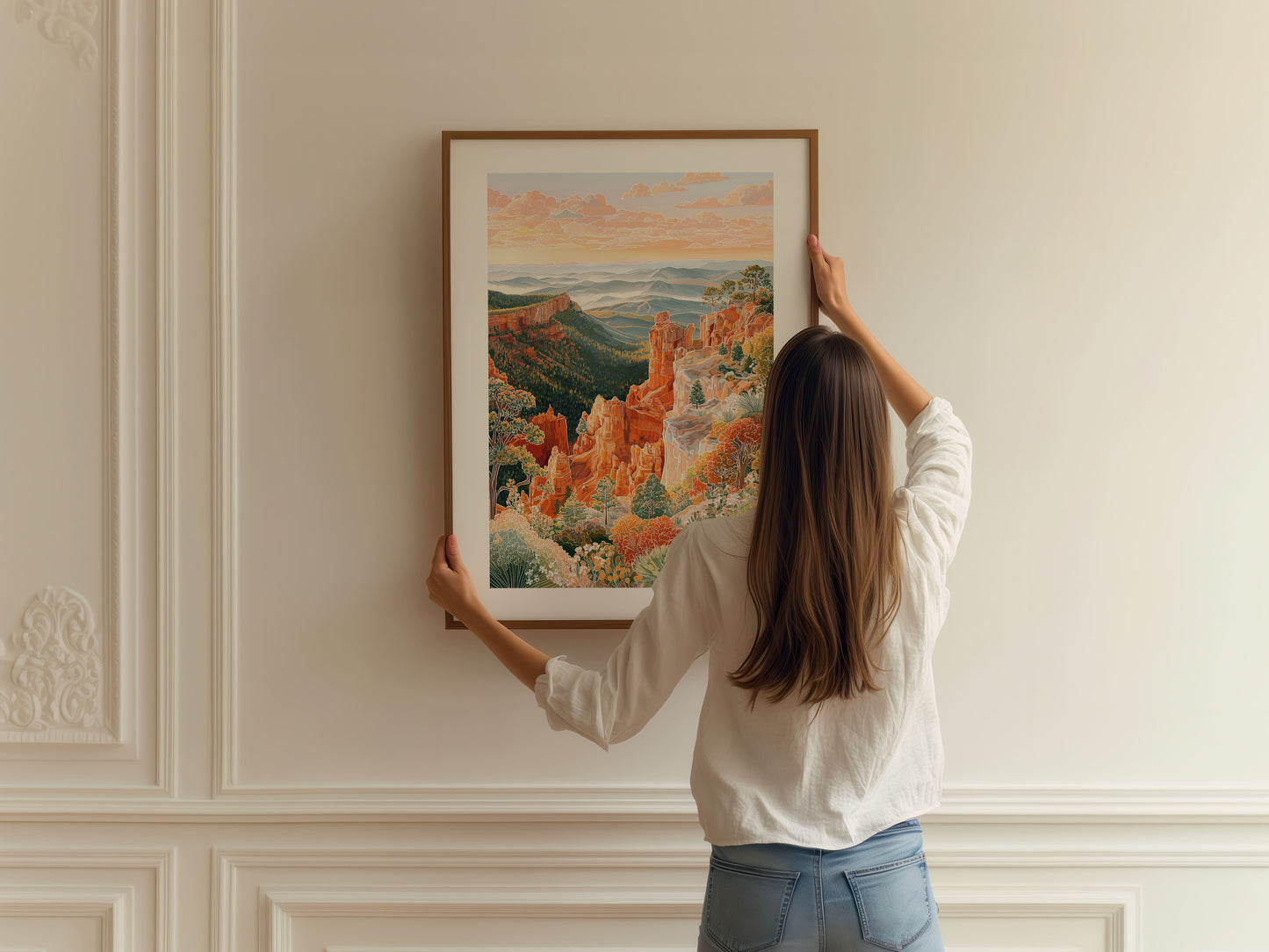 Bryce Canyon Poster – Utah National Park Wall Art, Desert Landscape Travel Print