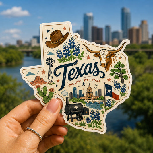 Texas State Sticker